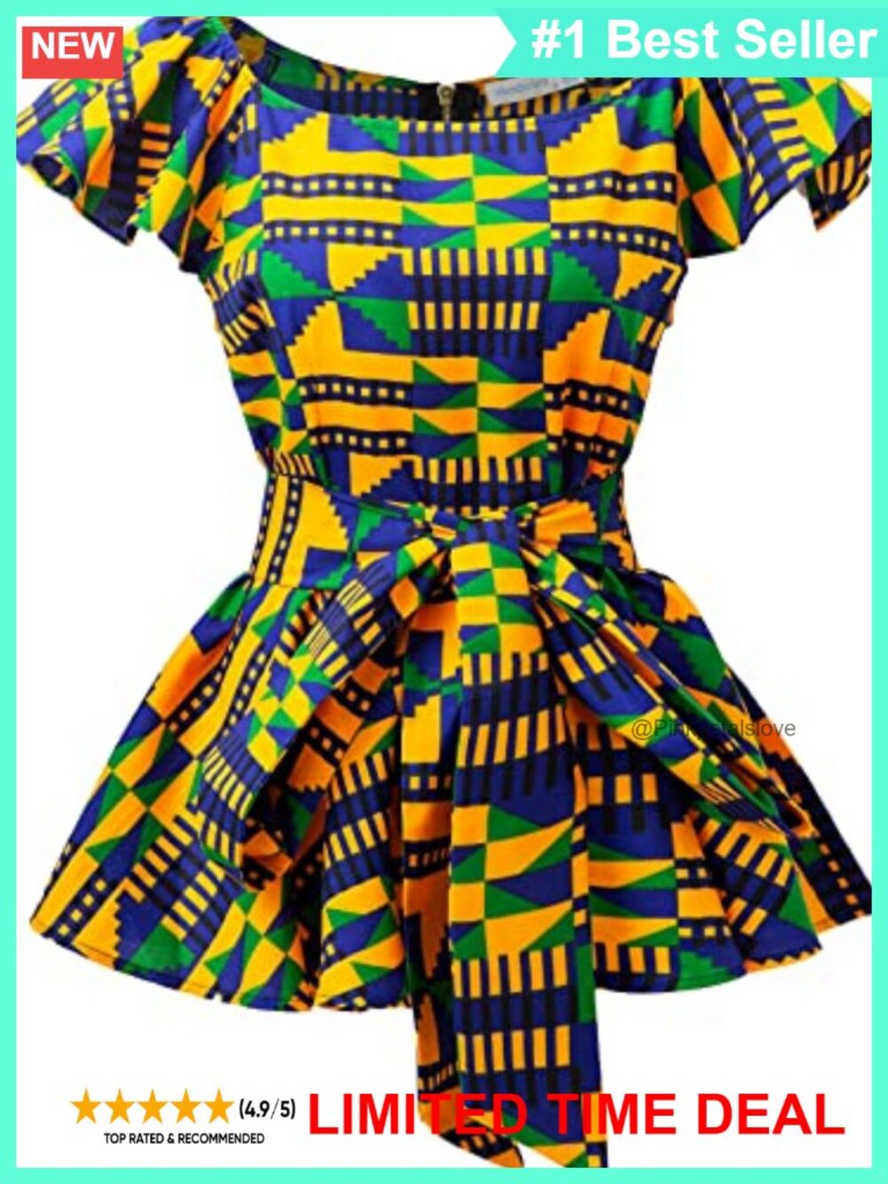 Sleeveless African Print Dashiki Tank Top Slim Fit Blouse